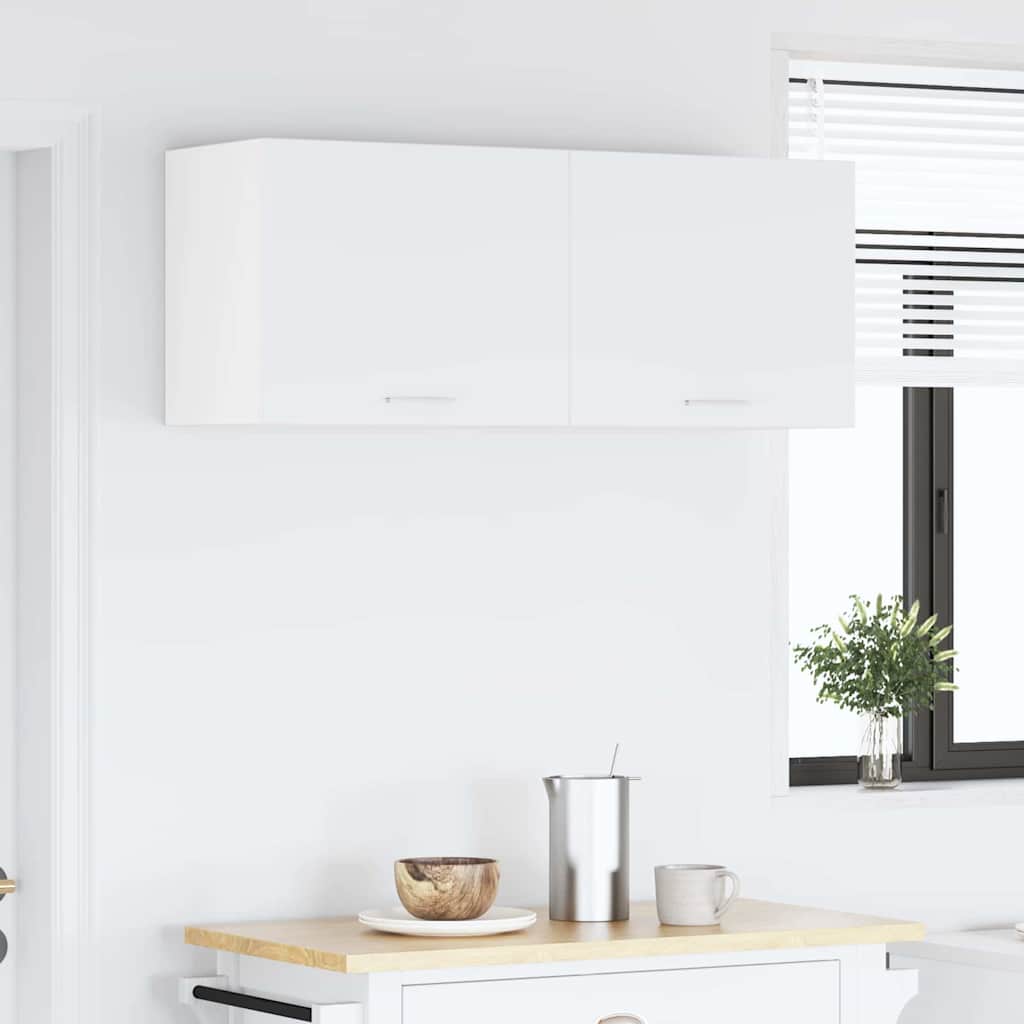 Dulap suspendat Riga 2 pcs Alb 50 x 31 x 40 cm Lemn compozit GartenMobel Dekor