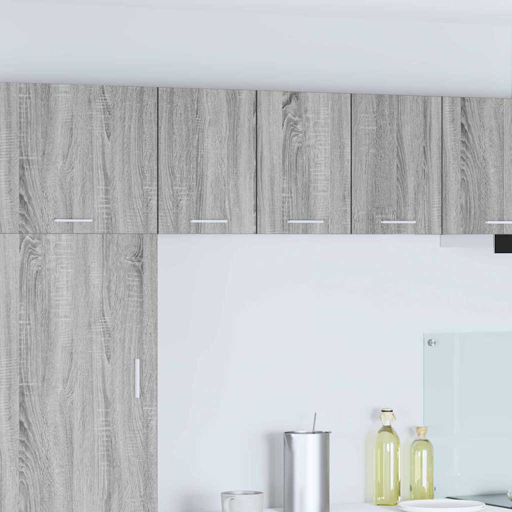 Dulap suspendat Riga 2 pcs Gri Sonoma și Alb 30 x 31 x 40 cm GartenMobel Dekor