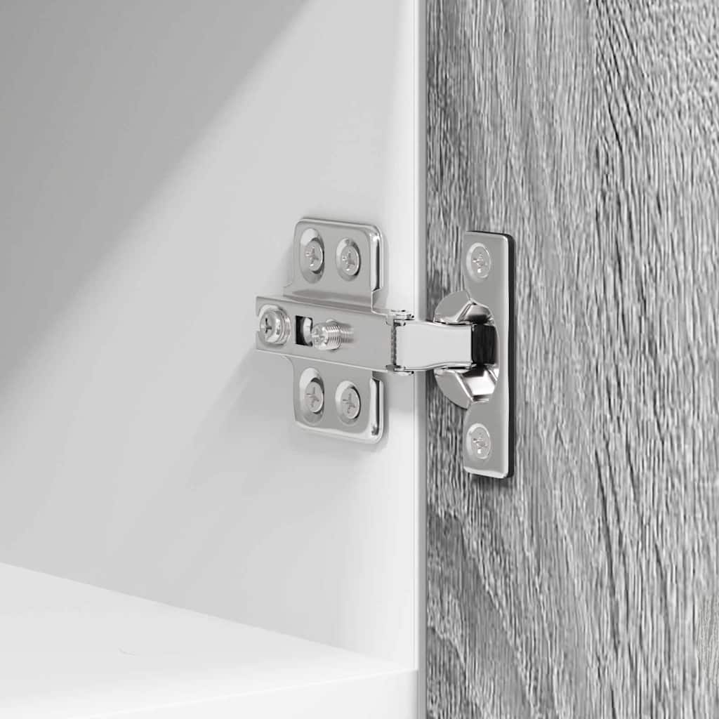 Dulap suspendat Riga 2 pcs Gri Sonoma și Alb 30 x 31 x 40 cm GartenMobel Dekor