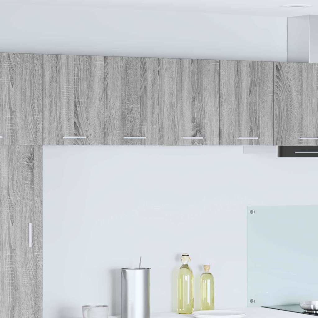 Dulap suspendat Riga 2 pcs Gri Sonoma și Alb 60 x 31 x 40 cm GartenMobel Dekor