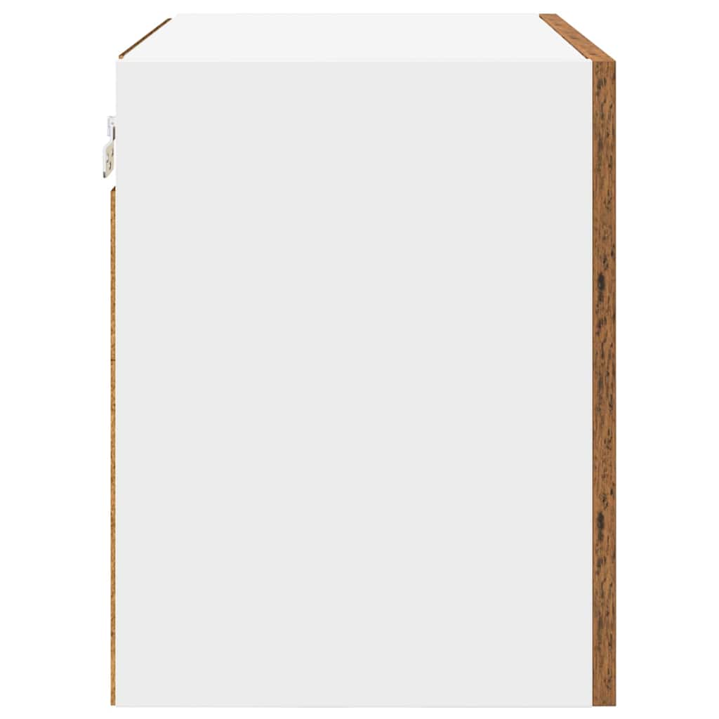 Dulap suspendat Riga 2 pcs Lemn vechi și Alb 50 x 31 x 40 cm GartenMobel Dekor