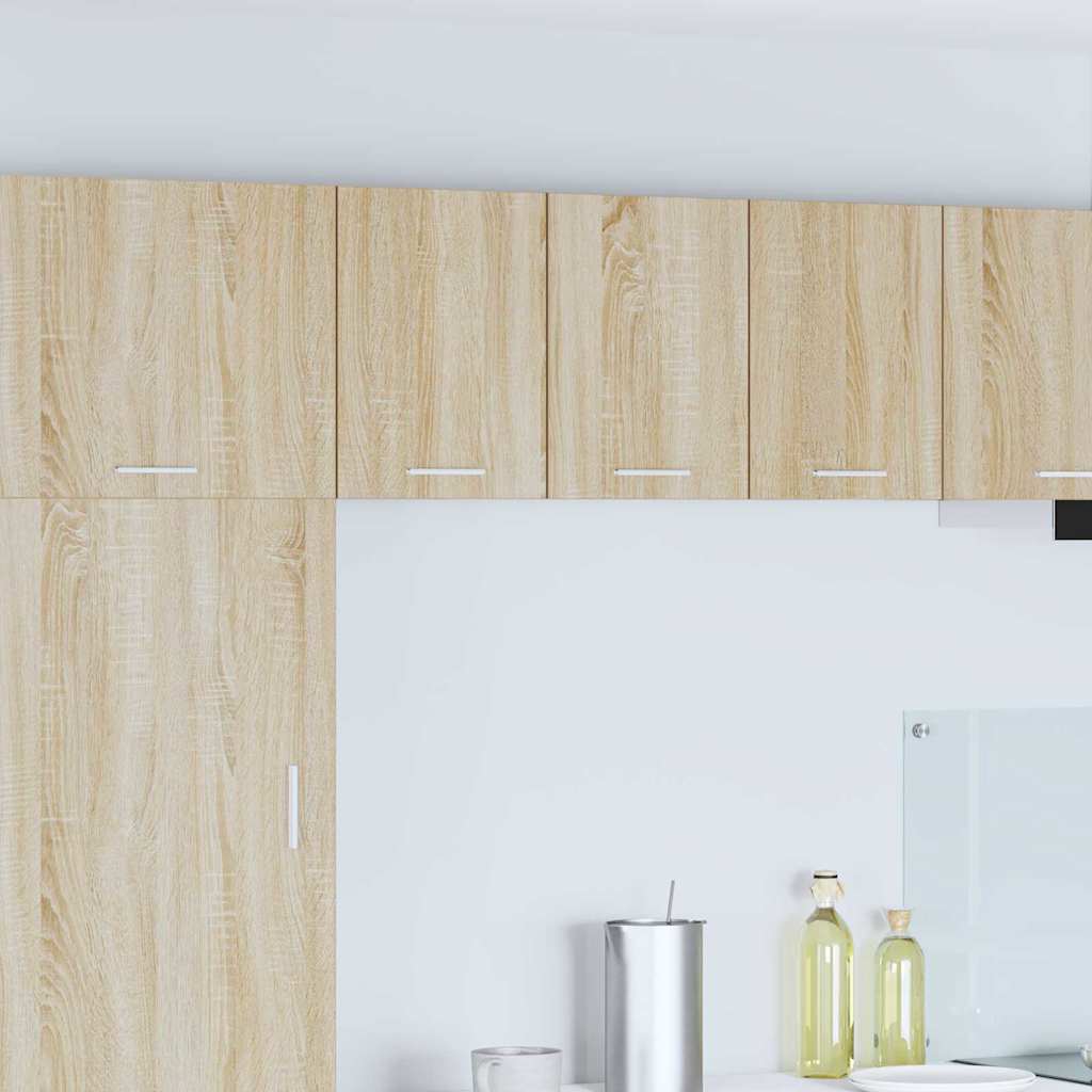 Dulap suspendat Riga 2 pcs Stejar Sonoma și Alb 30 x 31 x 40 cm GartenMobel Dekor