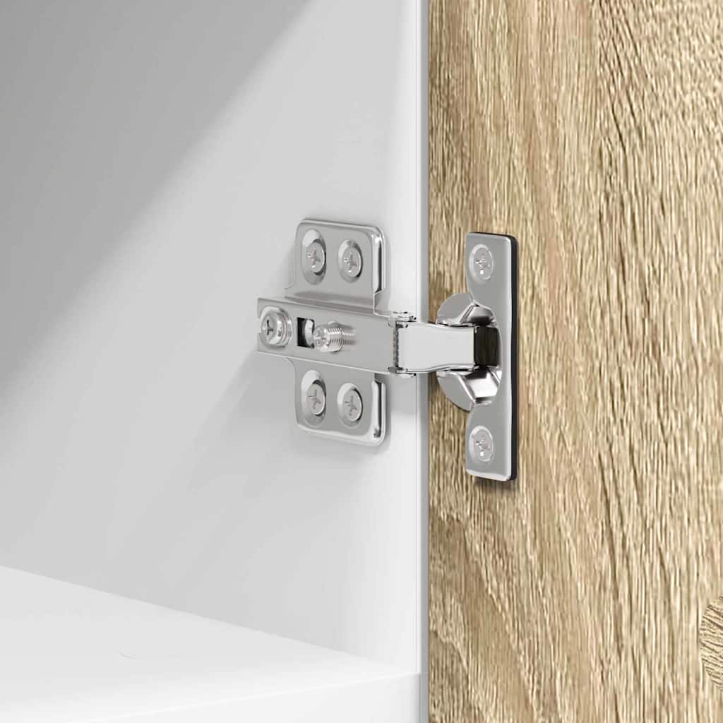 Dulap suspendat Riga 2 pcs Stejar Sonoma și Alb 30 x 31 x 40 cm GartenMobel Dekor