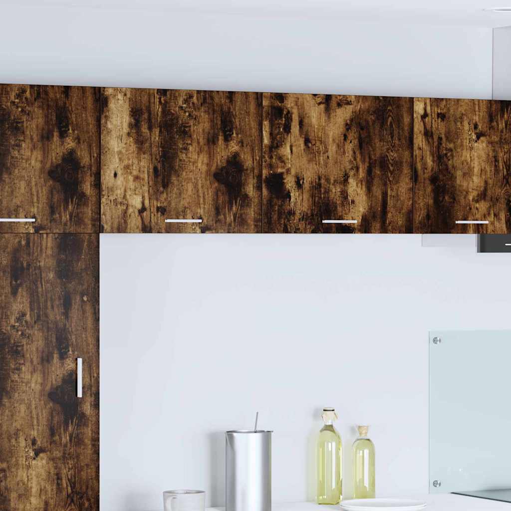 Dulap suspendat Riga 2 pcs Stejar afumat și alb 50 x 31 x 40 cm GartenMobel Dekor