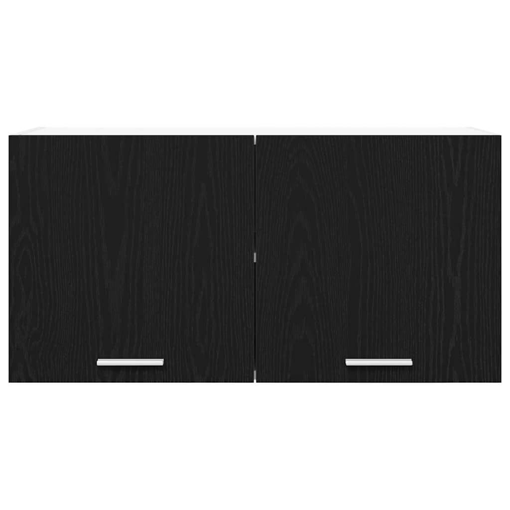 Dulap suspendat Riga Stejar Negru 80 x 31 x 40 cm Lemn compozit GartenMobel Dekor