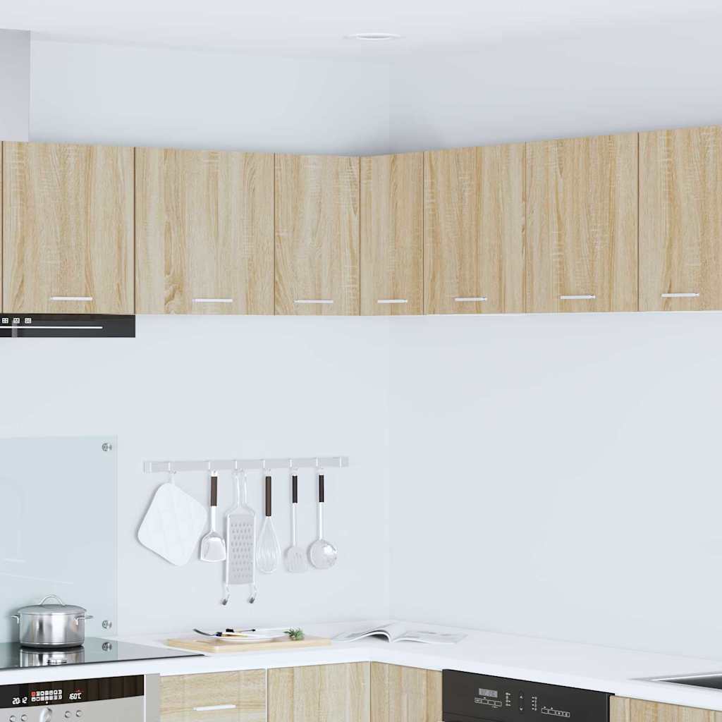 Dulap suspendat Riga Stejar Sonoma și Alb 57 x 57 x 40 cm GartenMobel Dekor