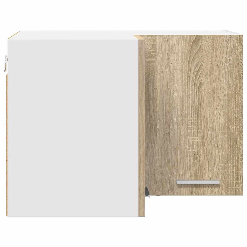Dulap suspendat Riga Stejar Sonoma și Alb 57 x 57 x 40 cm GartenMobel Dekor