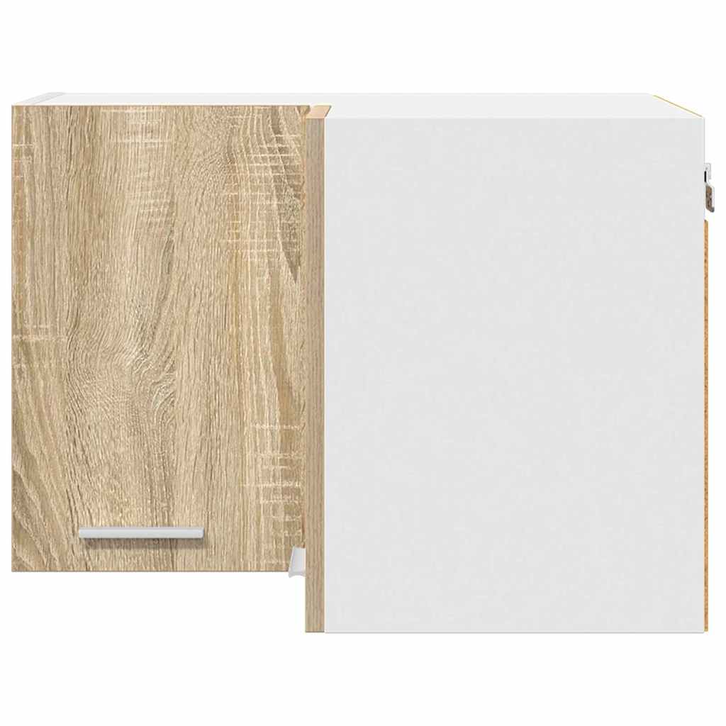 Dulap suspendat Riga Stejar Sonoma și Alb 57 x 57 x 40 cm GartenMobel Dekor