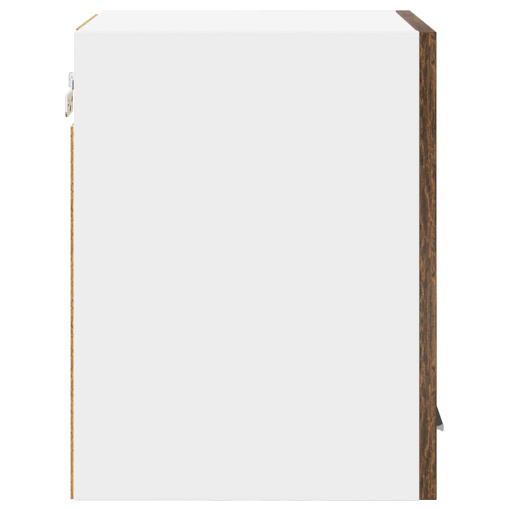 Dulap suspendat Riga Stejar afumat și alb 30 x 31 x 40 cm GartenMobel Dekor