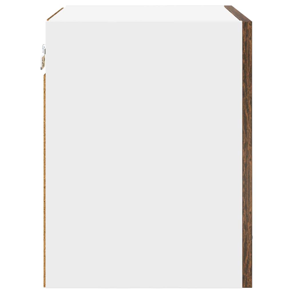 Dulap suspendat Riga Stejar afumat și alb 40 x 31 x 40 cm GartenMobel Dekor