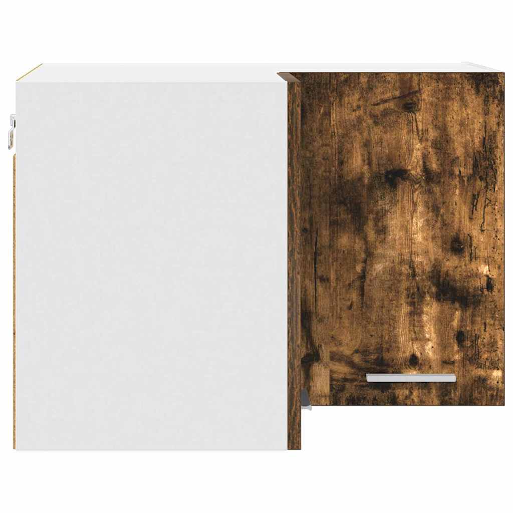 Dulap suspendat Riga Stejar afumat și alb 57 x 57 x 40 cm GartenMobel Dekor