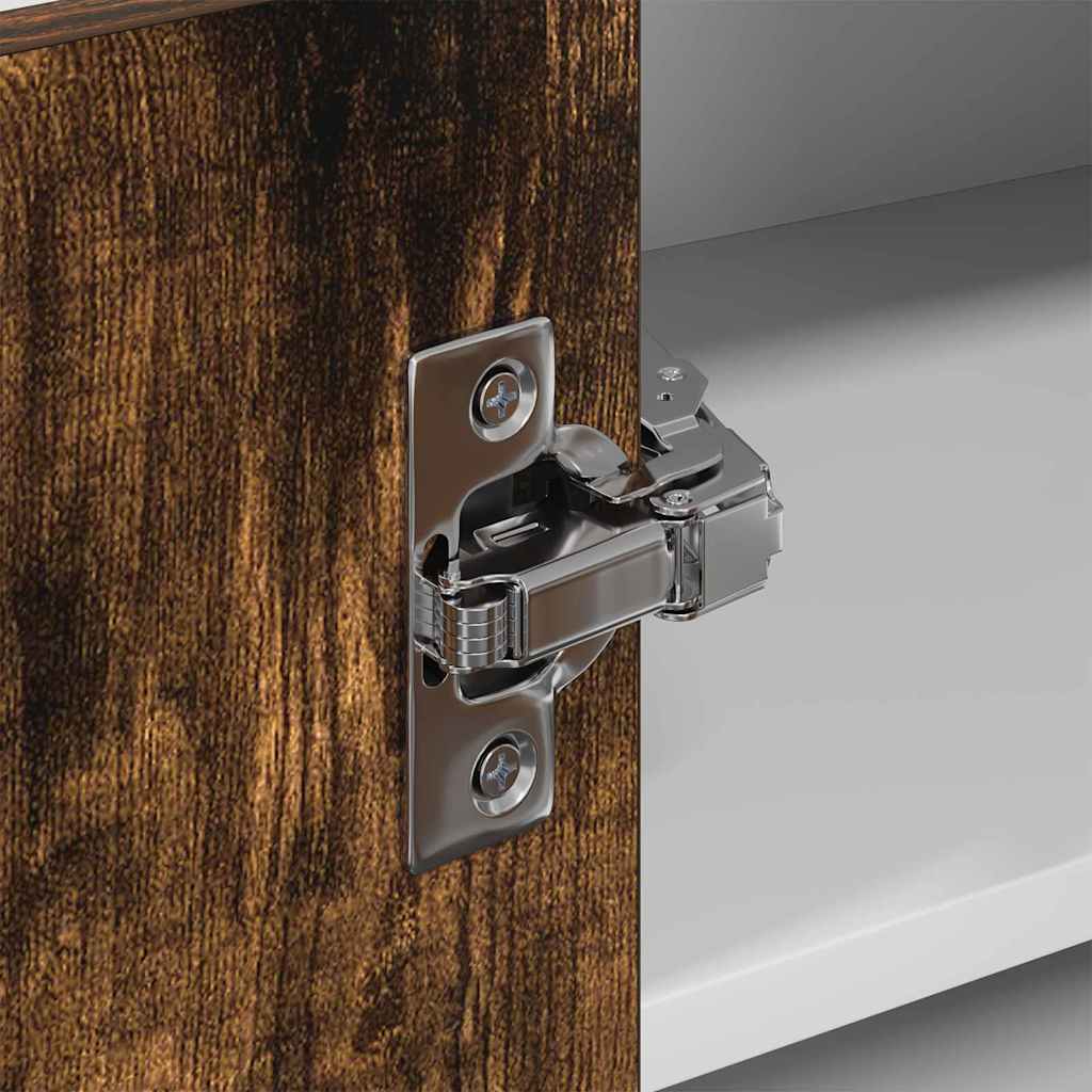 Dulap suspendat Riga Stejar afumat și alb 57 x 57 x 40 cm GartenMobel Dekor