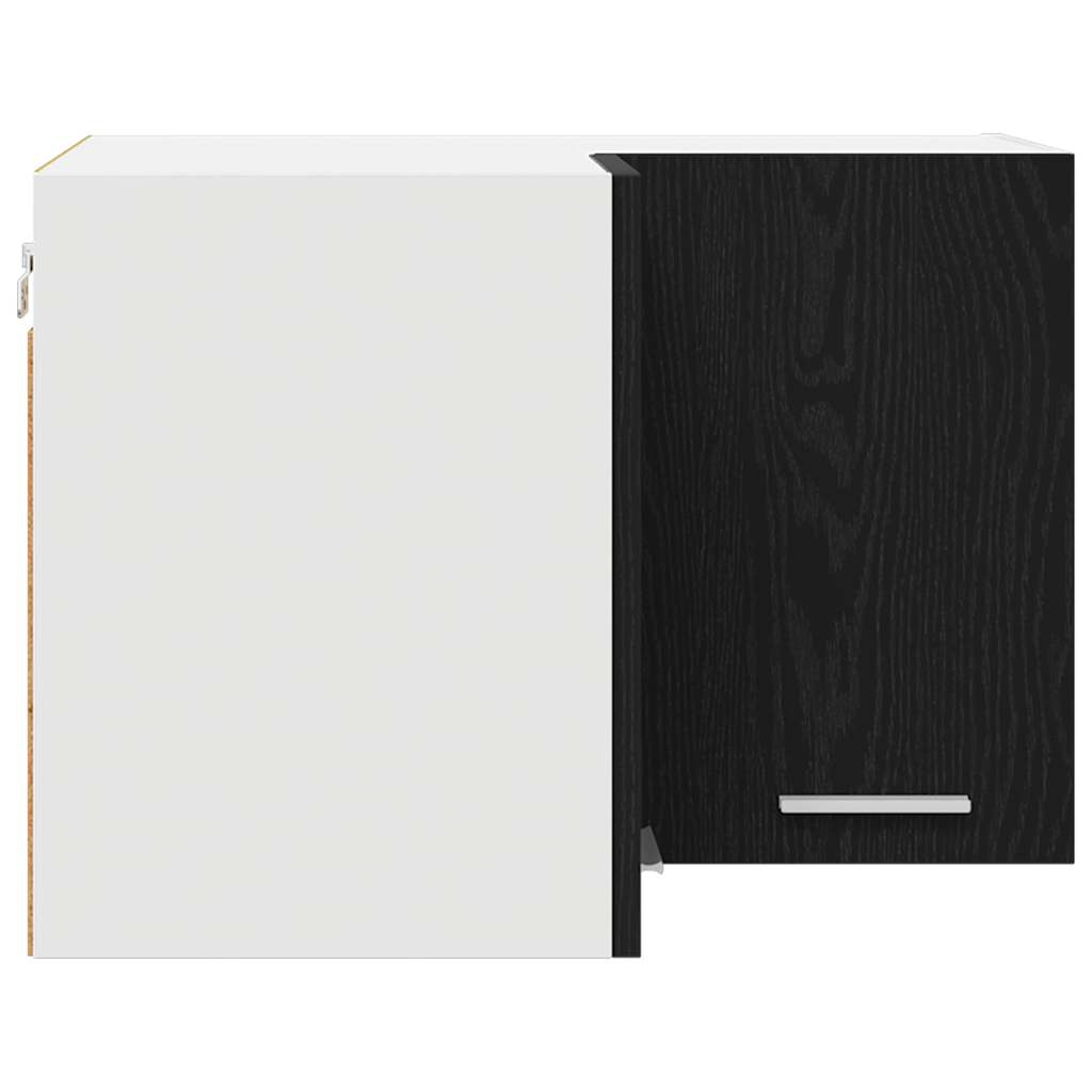 Dulap suspendat Riga Stejar negru și Alb 57 x 57 x 40 cm GartenMobel Dekor