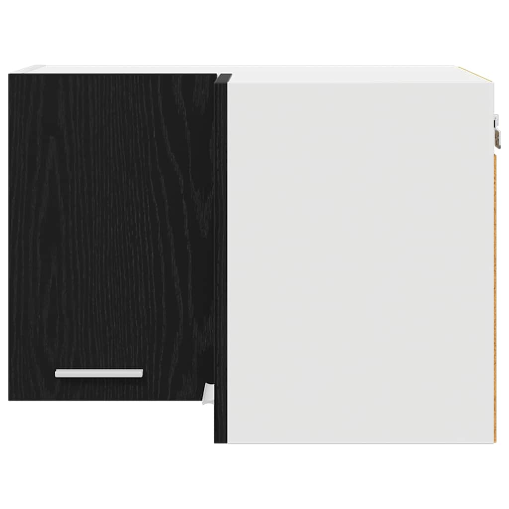 Dulap suspendat Riga Stejar negru și Alb 57 x 57 x 40 cm GartenMobel Dekor