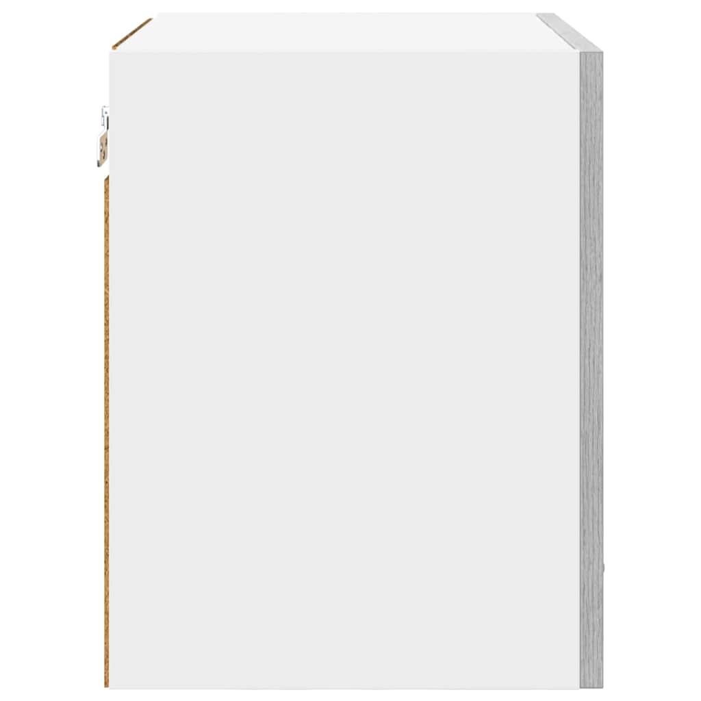 Dulap suspendat cu raft Riga Gri Sonoma și Alb 40 x 31 x 40 cm GartenMobel Dekor