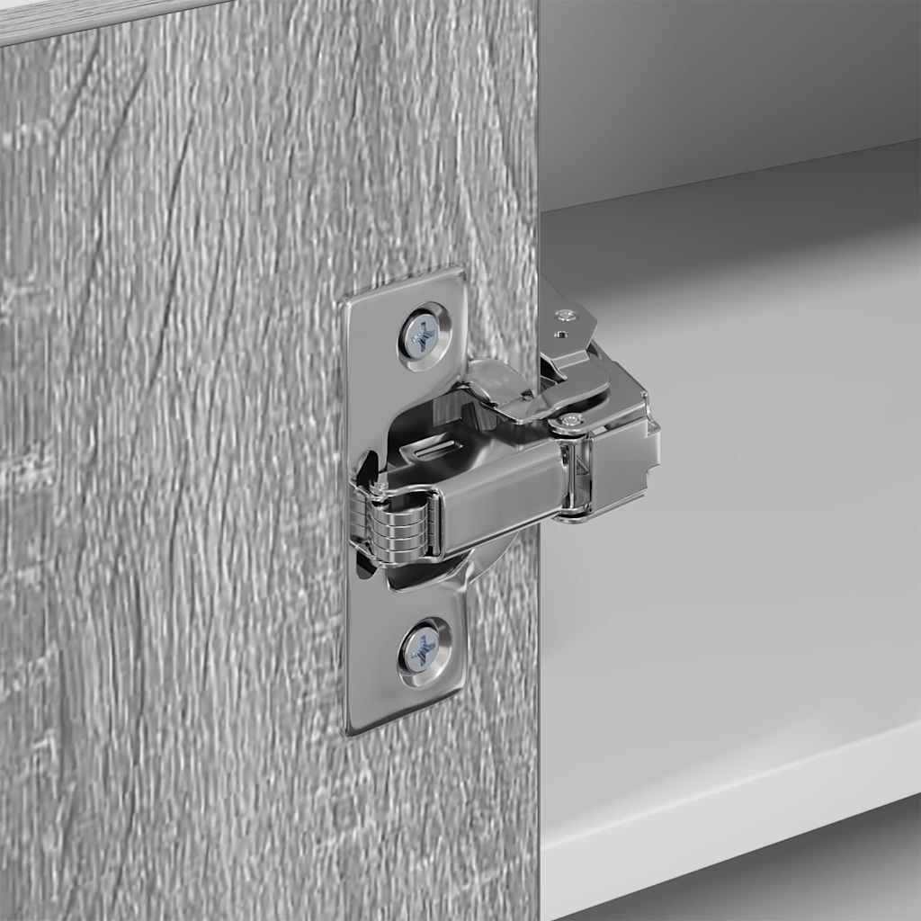 Dulap suspendat cu raft Riga Gri Sonoma și Alb 57 x 57 x 40 cm GartenMobel Dekor