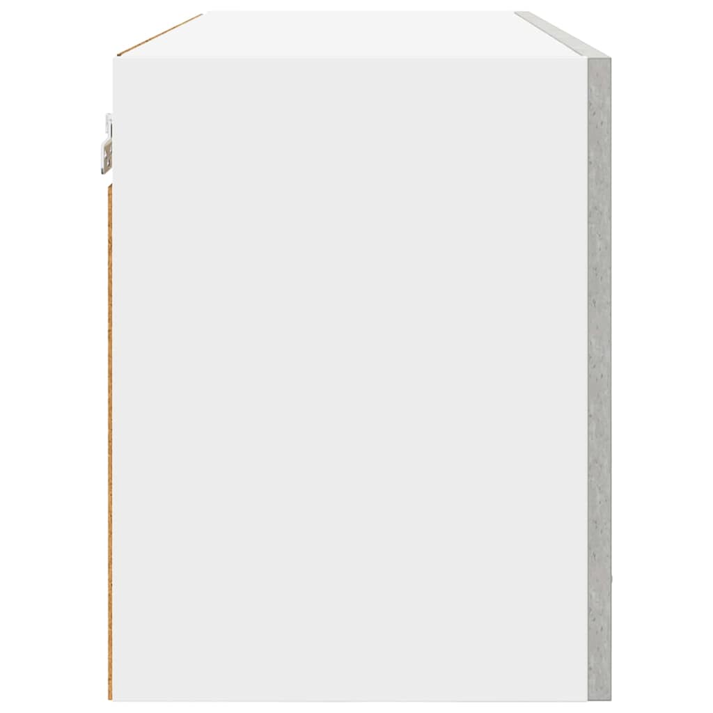 Dulap suspendat cu raft Riga Gri din beton 80 x 31 x 40 cm GartenMobel Dekor