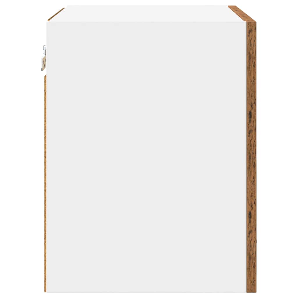 Dulap suspendat cu raft Riga Lemn vechi și Alb 40 x 31 x 40 cm GartenMobel Dekor