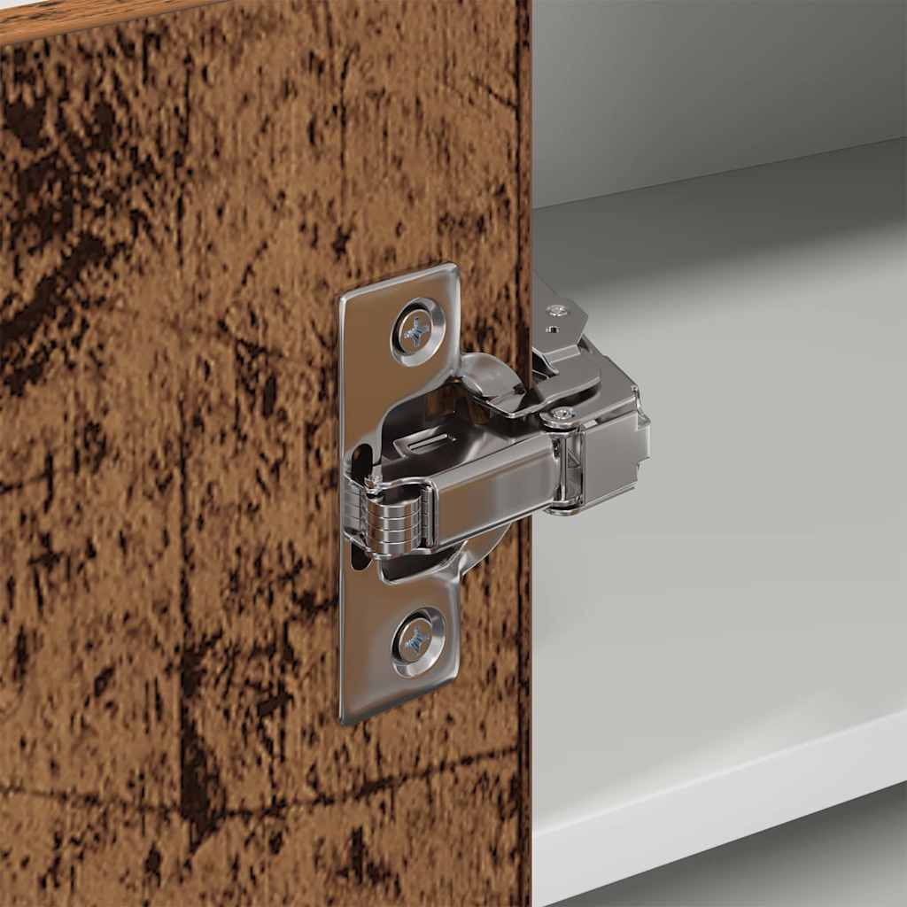 Dulap suspendat cu raft Riga Lemn vechi și Alb 57 x 57 x 40 cm GartenMobel Dekor