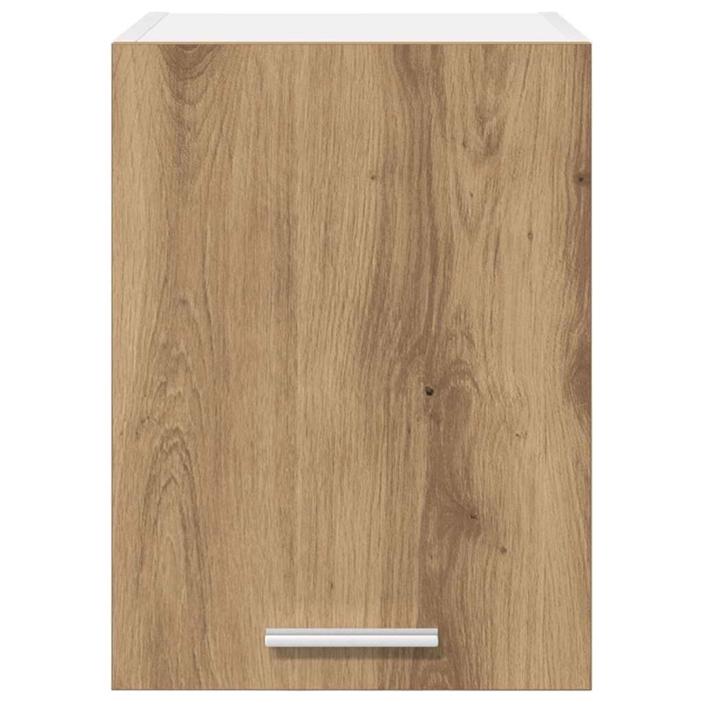 Dulap suspendat cu raft cu ușă Riga 2 pcs Stejar Artisan și Alb GartenMobel Dekor