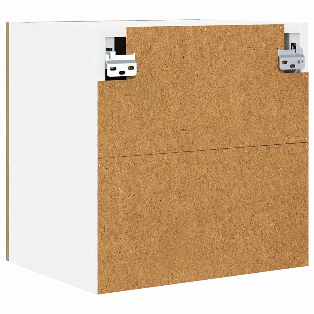 Dulap suspendat cu raft cu ușă Riga 2 pcs Stejar Artisan și Alb GartenMobel Dekor