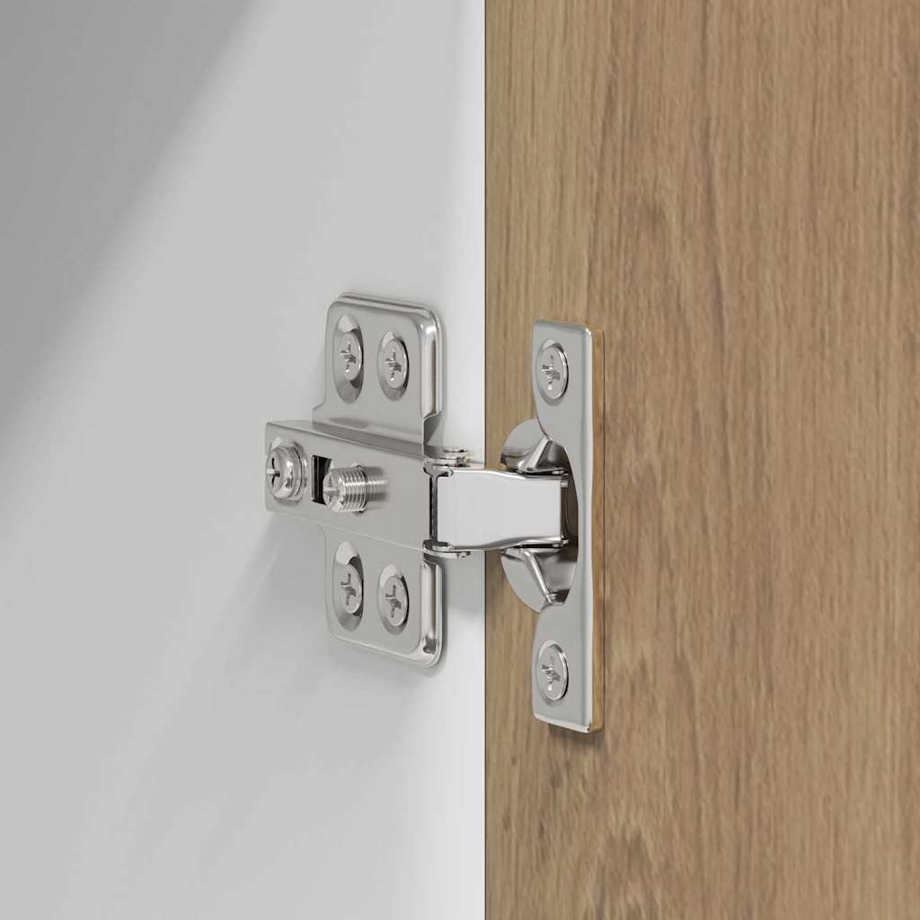 Dulap suspendat cu raft cu ușă Riga 2 pcs Stejar Artisan și Alb GartenMobel Dekor