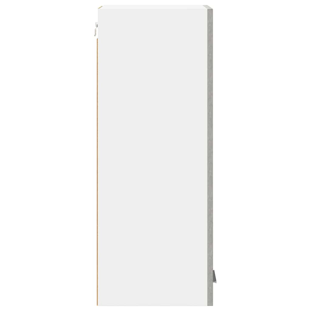 Dulap suspendat Riga 2 pcs Gri beton și Alb 30 x 31 x 80 cm GartenMobel Dekor