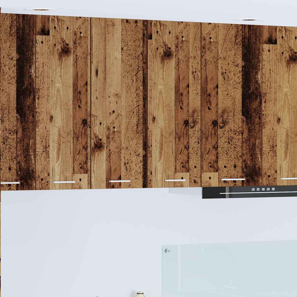 Dulap suspendat Riga 2 pcs Lemn vechi și Alb 30 x 31 x 80 cm GartenMobel Dekor