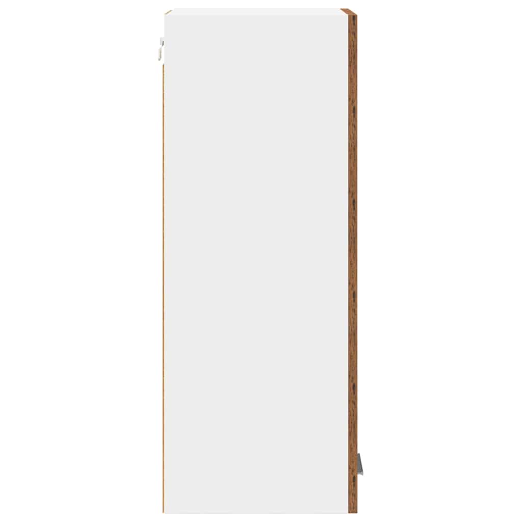 Dulap suspendat Riga 2 pcs Lemn vechi și Alb 30 x 31 x 80 cm GartenMobel Dekor