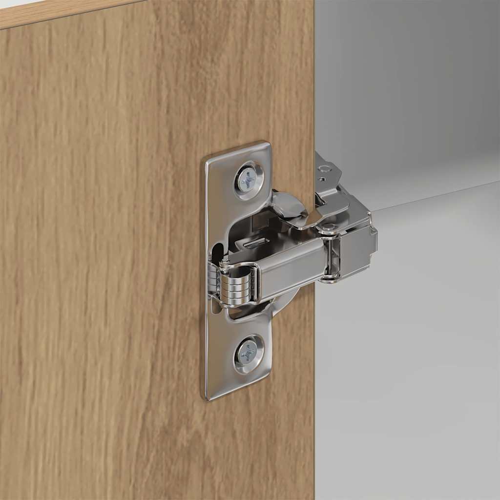 Dulap suspendat Riga Stejar Artisan și Alb 57 x 57 x 80 cm GartenMobel Dekor