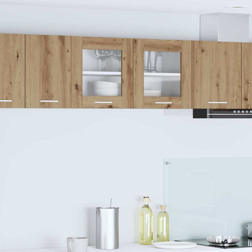 Dulap suspendat Riga Stejar Artisan și Alb 80 x 31 x 40 cm GartenMobel Dekor