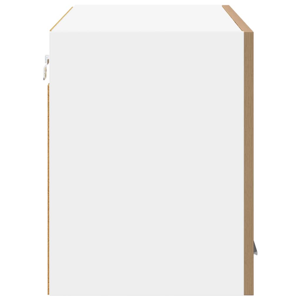 Dulap suspendat Riga Stejar Artisan și Alb 80 x 31 x 40 cm GartenMobel Dekor