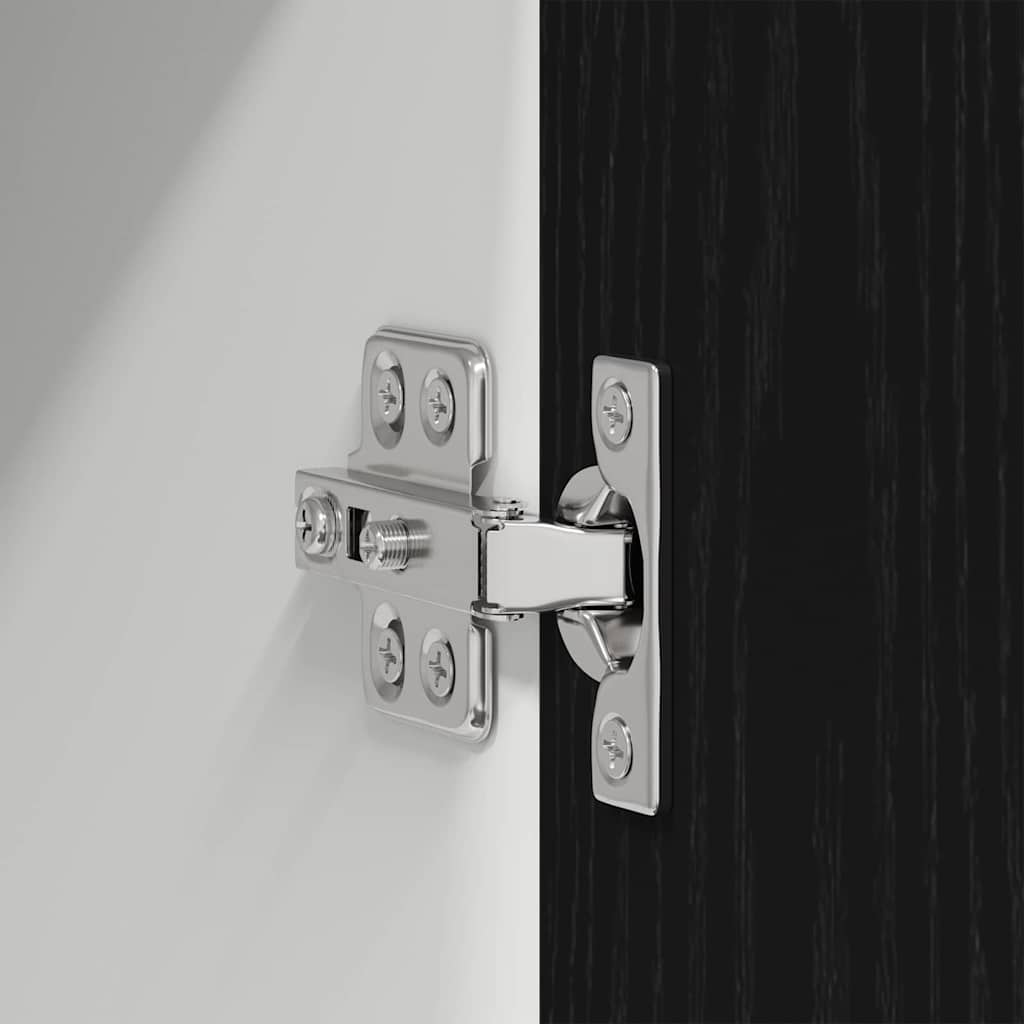 Dulap suspendat Riga Stejar Negru 60 x 31 x 80 cm Lemn compozit GartenMobel Dekor