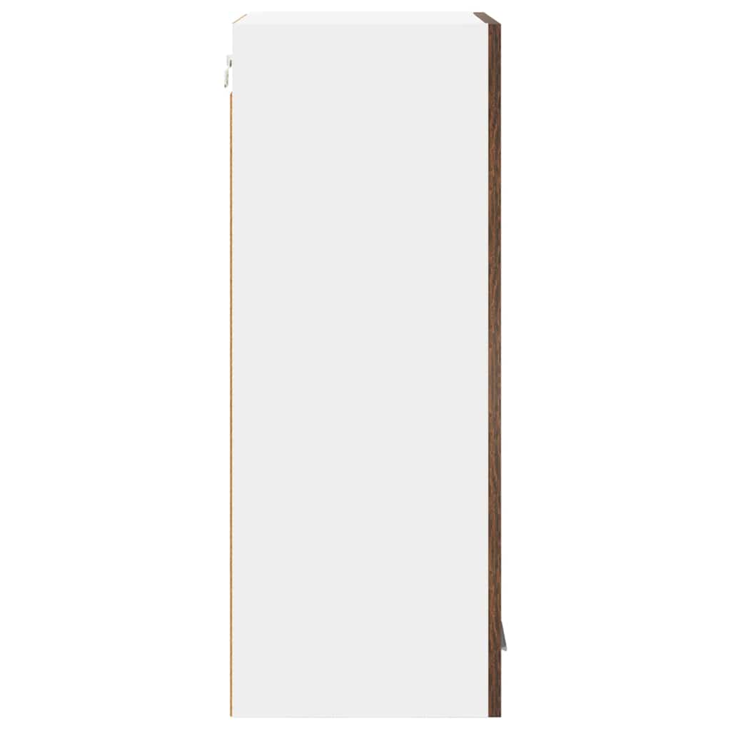 Dulap suspendat Riga Stejar afumat și alb 40 x 31 x 80 cm GartenMobel Dekor