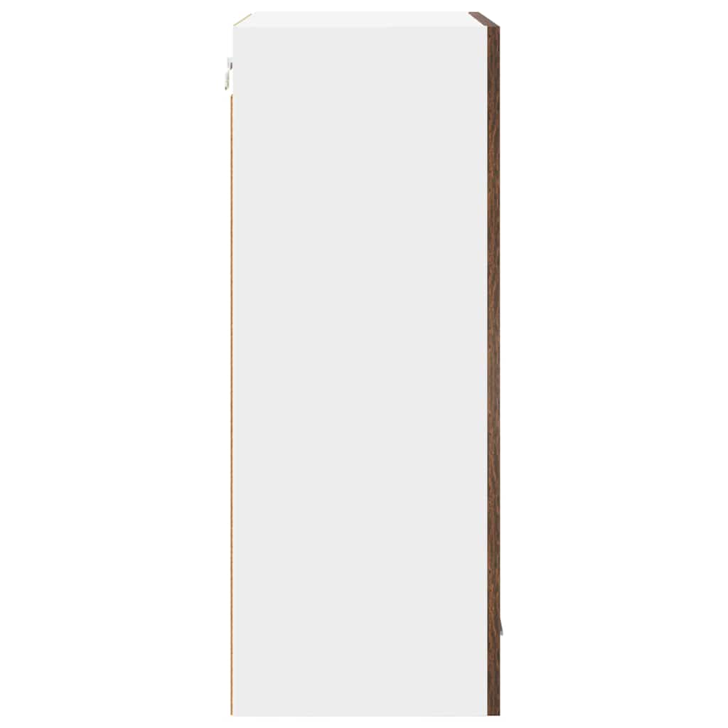 Dulap suspendat Riga Stejar afumat și alb 50 x 31 x 80 cm GartenMobel Dekor