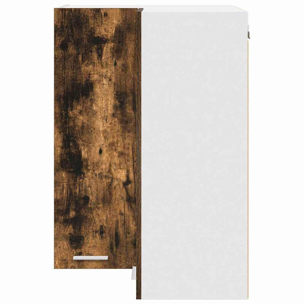 Dulap suspendat Riga Stejar afumat și alb 57 x 57 x 80 cm GartenMobel Dekor