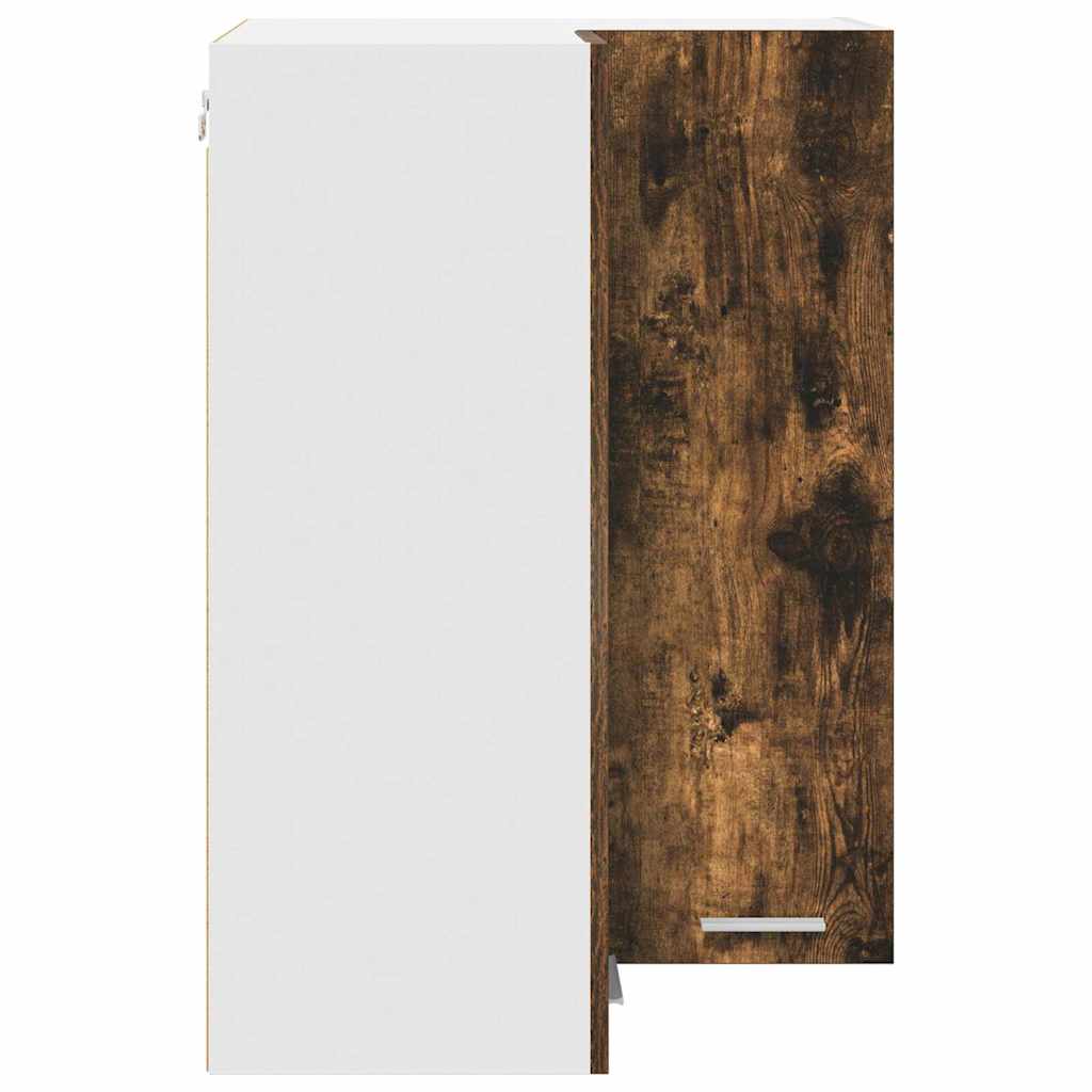Dulap suspendat Riga Stejar afumat și alb 57 x 57 x 80 cm GartenMobel Dekor