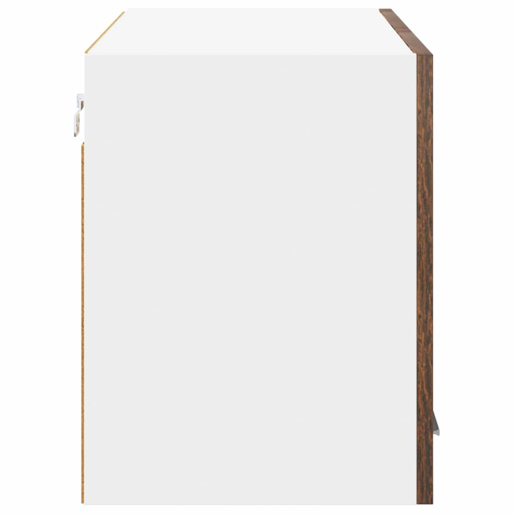 Dulap suspendat Riga Stejar afumat și alb 80 x 31 x 40 cm GartenMobel Dekor