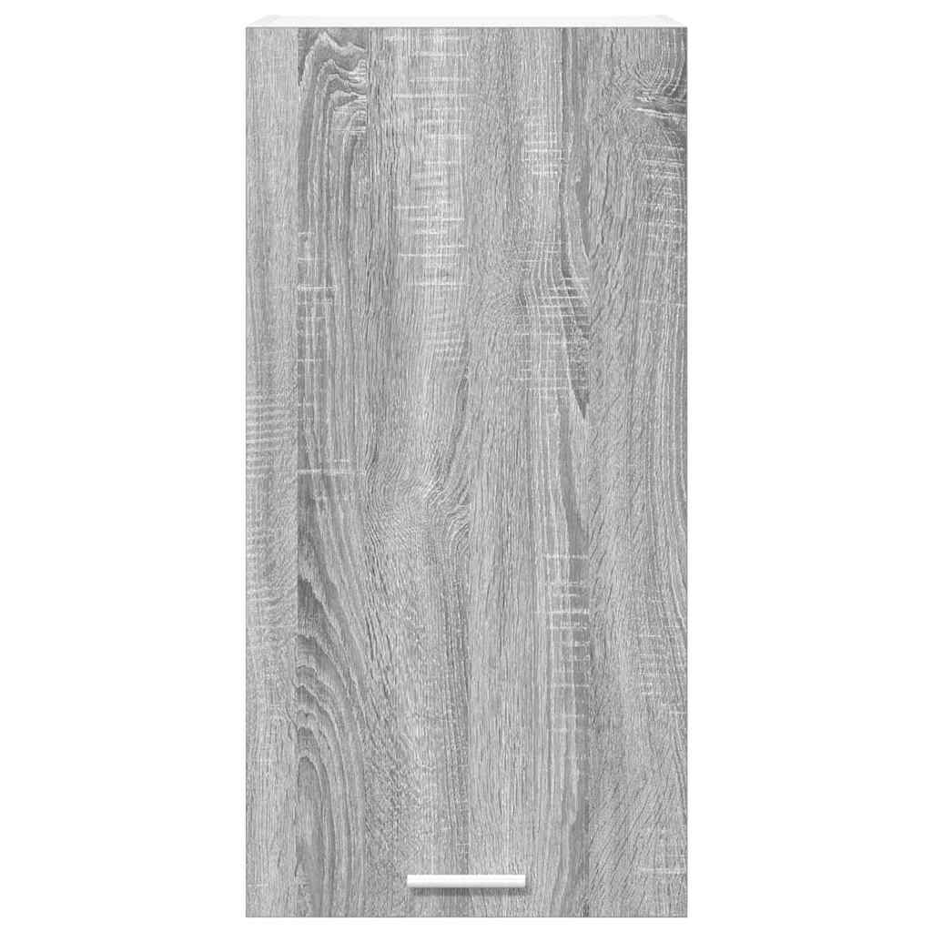 Dulap suspendat cu raft Riga Gri Sonoma și Alb 40 x 31 x 80 cm GartenMobel Dekor