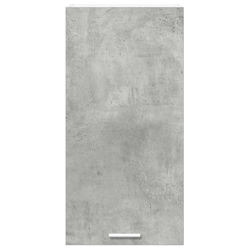 Dulap suspendat cu raft Riga Gri beton și Alb 40 x 31 x 80 cm GartenMobel Dekor