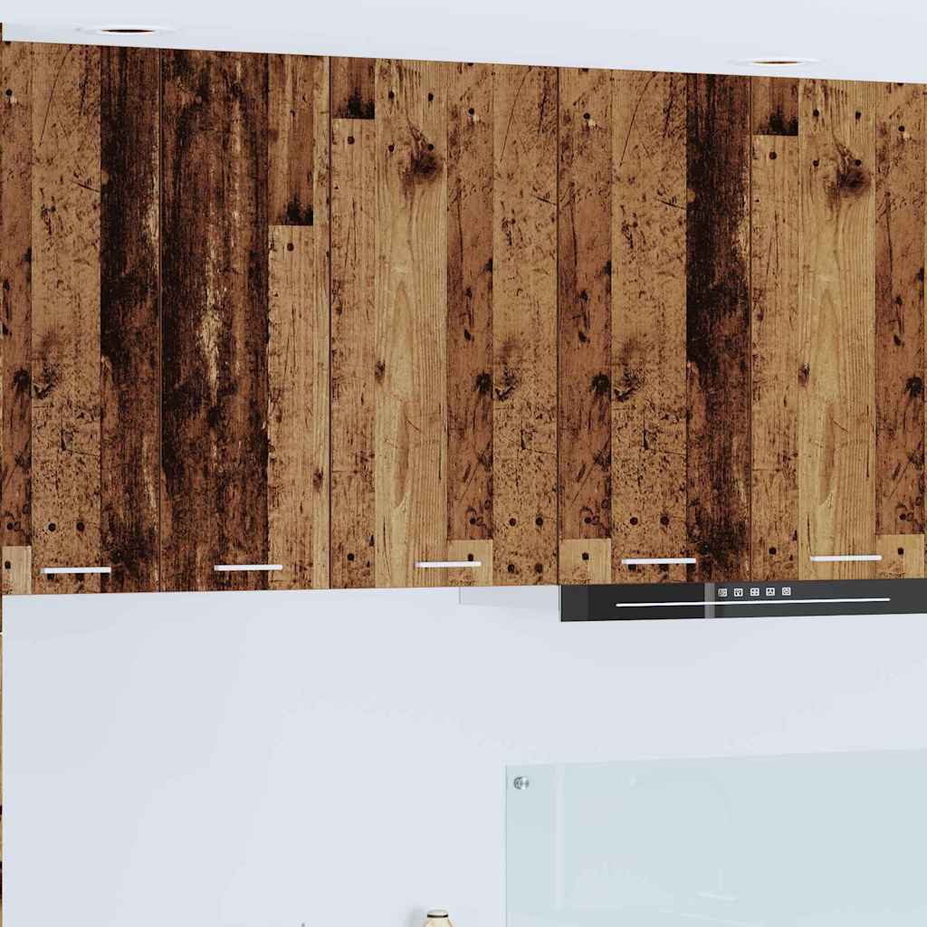 Dulap suspendat cu raft Riga Lemn vechi și Alb 40 x 31 x 80 cm GartenMobel Dekor