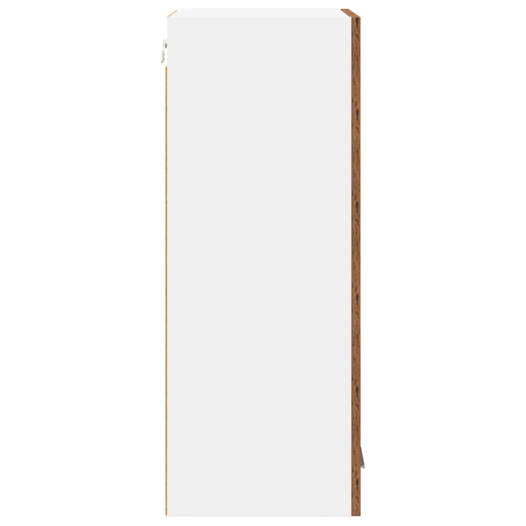 Dulap suspendat cu raft Riga Lemn vechi și Alb 40 x 31 x 80 cm GartenMobel Dekor