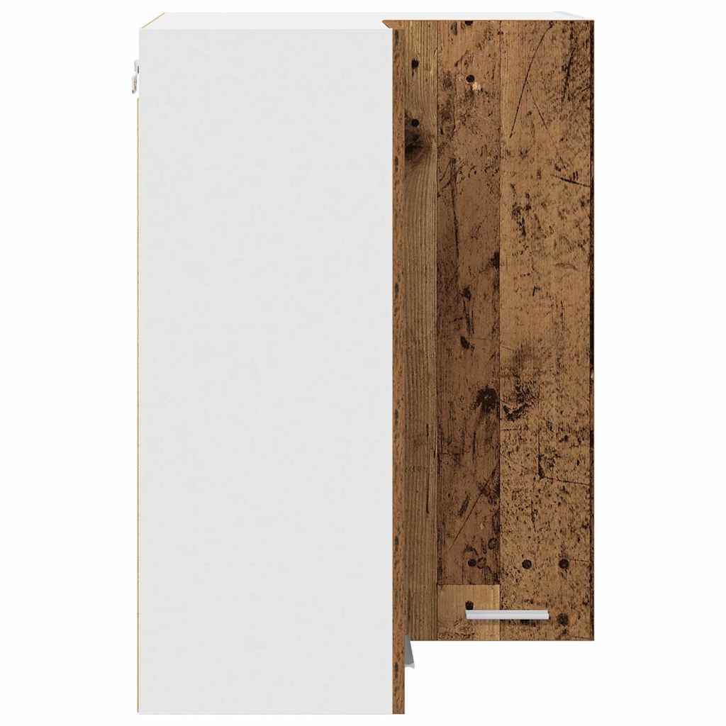 Dulap suspendat cu raft Riga Lemn vechi și Alb 57 x 57 x 80 cm GartenMobel Dekor