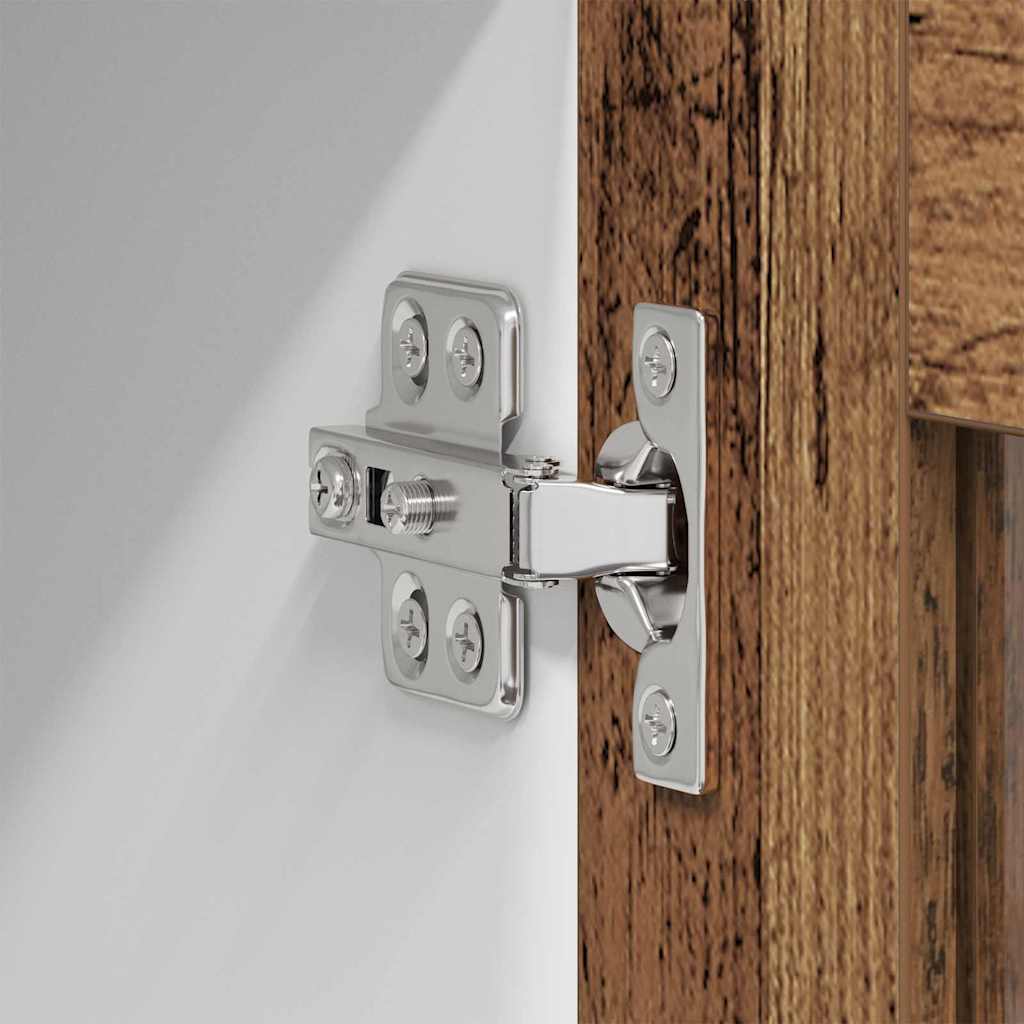 Dulap suspendat cu raft Riga Lemn vechi și Alb 80 x 31 x 40 cm GartenMobel Dekor