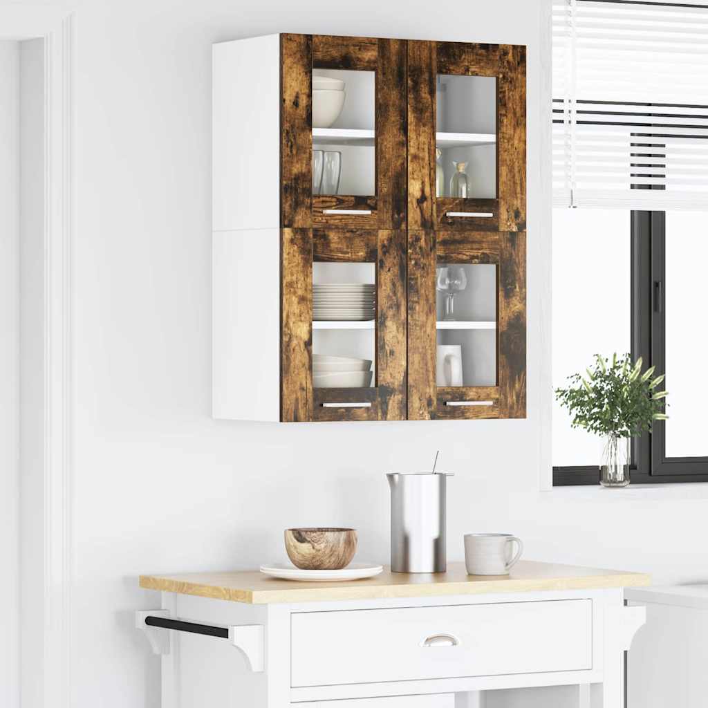 Dulap suspendat cu raft Riga Stejar fumuriu 60 x 31 x 40 cm GartenMobel Dekor