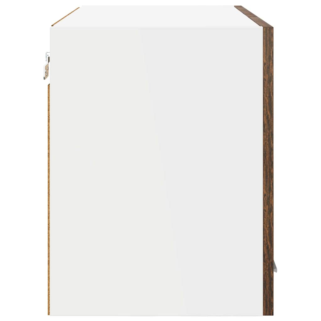 Dulap suspendat cu raft Riga Stejar fumuriu 60 x 31 x 40 cm GartenMobel Dekor