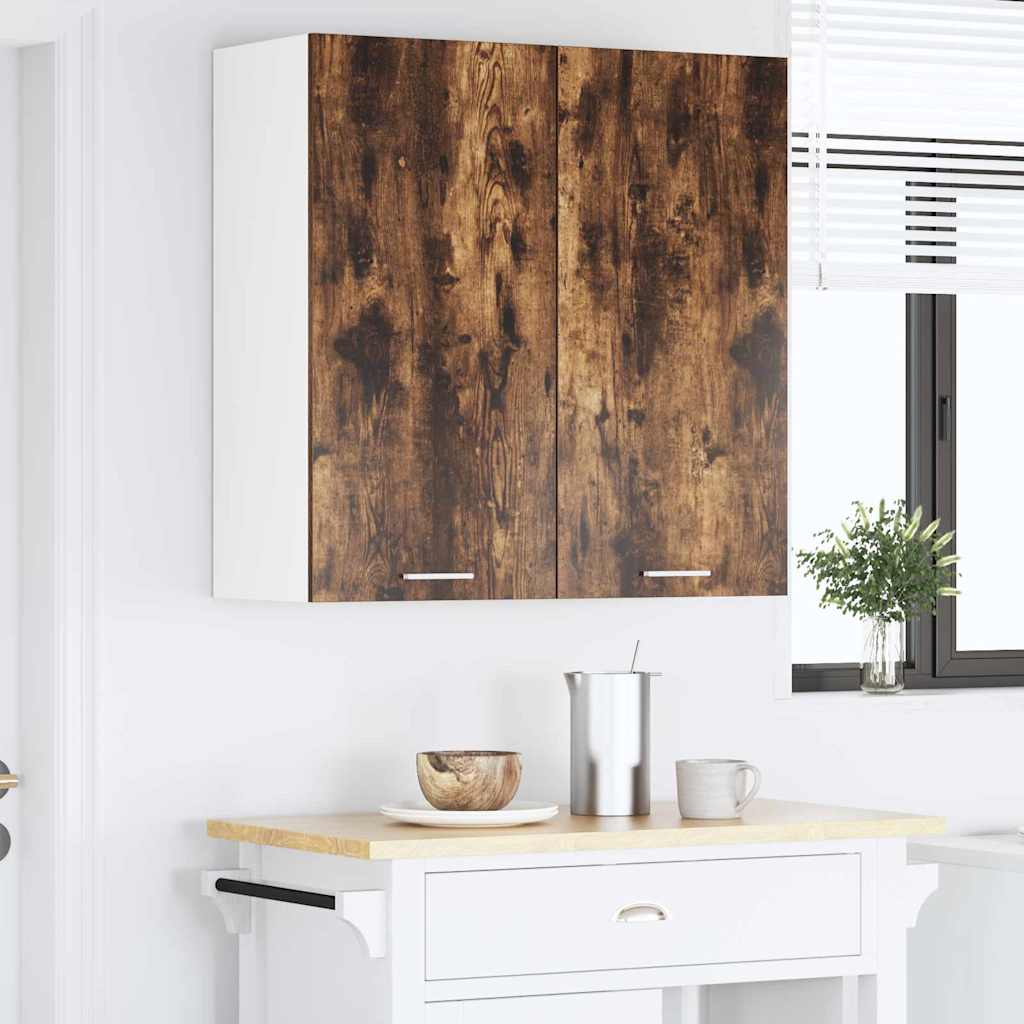 Dulap suspendat cu raft Riga Stejar fumuriu 80 x 31 x 80 cm GartenMobel Dekor