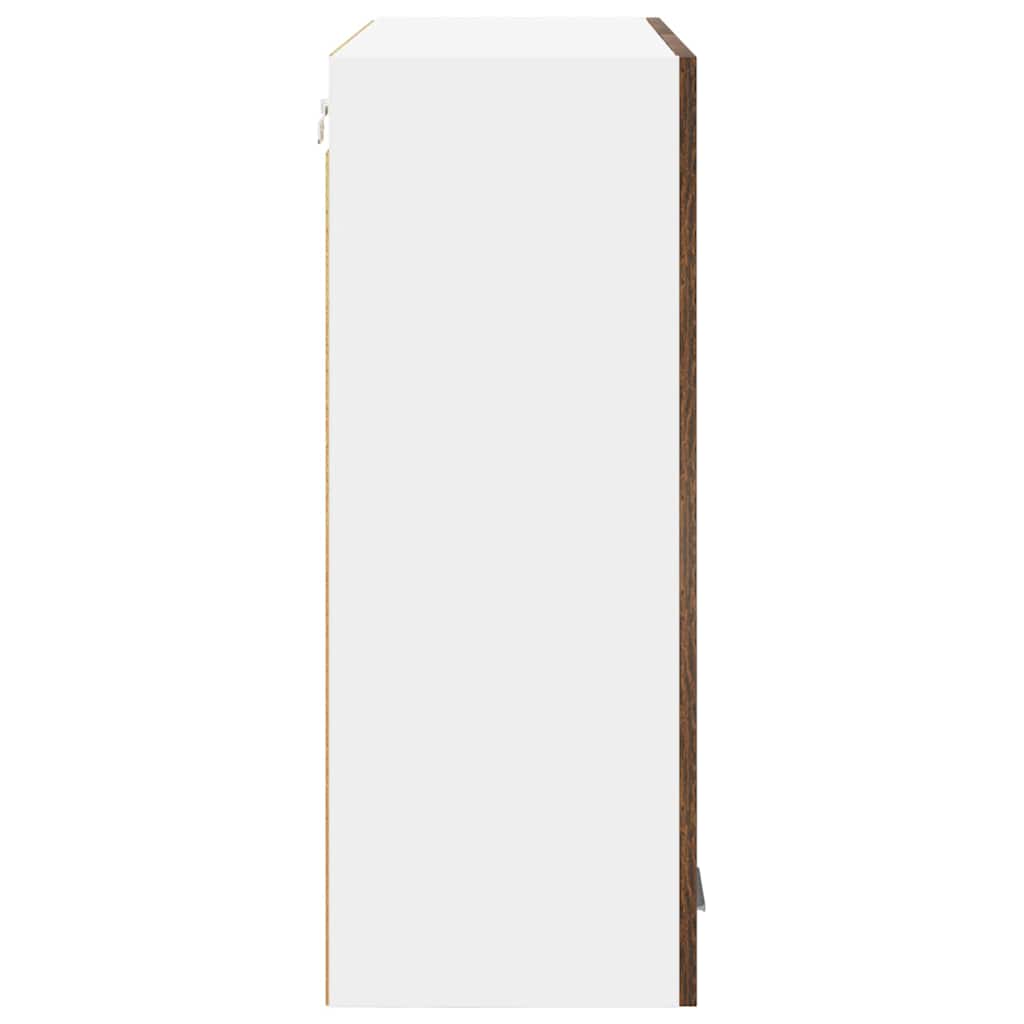 Dulap suspendat cu raft Riga Stejar fumuriu 80 x 31 x 80 cm GartenMobel Dekor