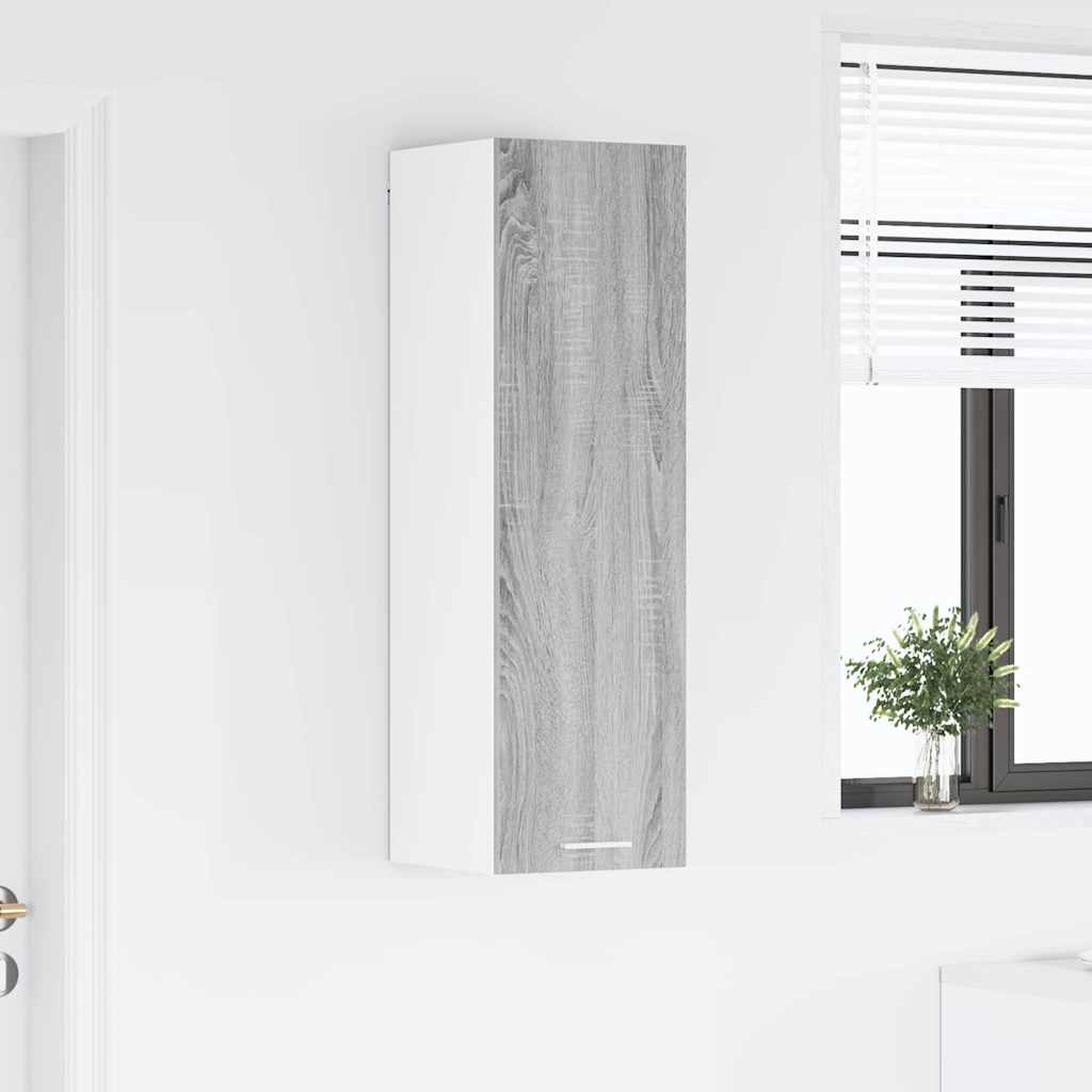 Dulap suspendat Riga Gri Sonoma 30 x 31 x 100 cm Lemn compozit GartenMobel Dekor