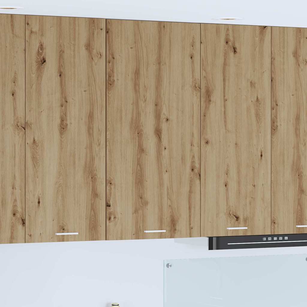 Dulap suspendat Riga Stejar Artisan și Alb 50 x 31 x 100 cm GartenMobel Dekor